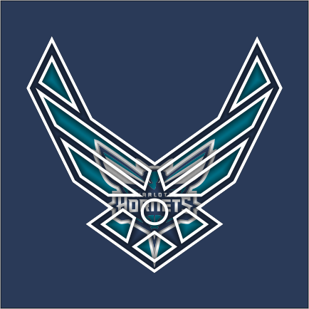 Airforce Charlotte Hornets Logo vinyl decal